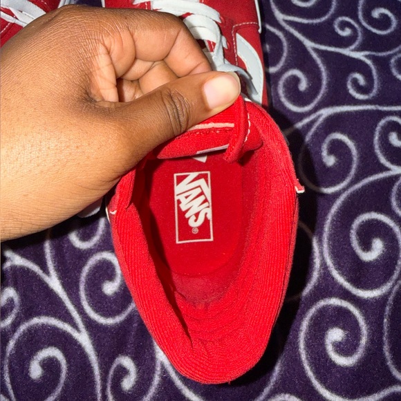 Red/White Platform Vans Women’s Sz 11 - Picture 8 of 11